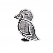 Art Pewter Celtic Puffin Brooch 
