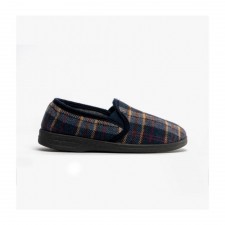 Jo & Joe Mens Ted Slippers in Navy