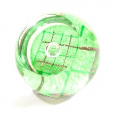 Caithness Glass Fern Green Tattersall Check Paperweight