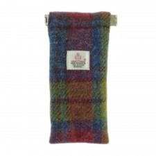 Harris Tweed Glasses Case In Multi-Colour Tartan