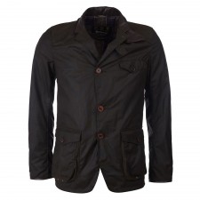 Barbour Mens Beacon Sports Wax Jacket in Olive