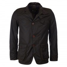 Barbour Mens Beacon Sports Wax Jacket in Olive UK S