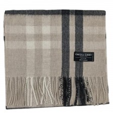Gretna Green Camel Plaid Cashmere Scarf