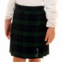 Girls Black Watch Tartan Kilt
