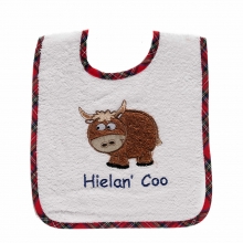 Highland Cow Baby Bib