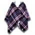 Glen Appin Blue Tartan Poncho with Hood