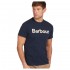 Barbour Logo T-Shirt in Burnt New Navy