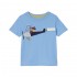 Joules Boys CHOMP Applique Blue Plane T-shirt