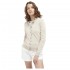 Barbour Bredon Cardigan in Oatmeal &amp; Indigo Tartan UK 14