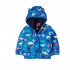 Joules Baby Jessie Printed Padded Jacket in Dino Blue