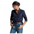 Joules Ladies Kristin Pie Crust Shirt in Navy Floral