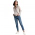 Joules Ladies Cove Button Through Chunky Jumper in Light Brown