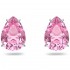Swarovski Gema Pink Drop Cut Stud Earrings 