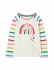 Joules Girls Lorna Long-sleeve Rainbow Top - 2 Years