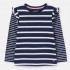 Joules Girls Elora Long Sleeve Jersey T-Shirt in Navy White Stripe