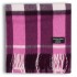 Gretna Green Cashmere Scarf in Cerise Check
