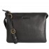 Barbour Lochy Leather Crossbody Bag in Black