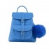 Grafea Pepe Blue Leather Backpack