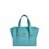 Cambridge Satchel Medium &#039;Emily&#039; Tote Bag in Cambridge Blue Celtic Grain Leather