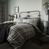 Catherine Lansfield Kelso Charcoal Easy Care Duvet Set