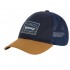 Barbour Bankside Trucker Cap in Navy &amp; Russet