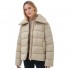 Barbour Ladies Germaine Quilted Jacket in Light Fawn &amp; Ancient Poplar Tartan