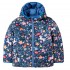 Joules Girls Kaitlin Reversible Coat in Navy Floral Horse
