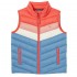 Joules Girls Croft Colourblock Packable Gilet in Riviera Colour Block