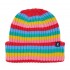 Joules Girls Hedly Reversible Beanie Hat In Multi Stripe