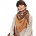 Joules Ladies WILSTOW Triangle Scarf in Brown Check