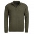Barbour Men&#039;s Tisbury Half Zip Sweatshirt in Dark Seaweed
