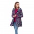 Joules Ladies Go Lightly Packaway Waterproof Jacket in Navy Floral UK 8
