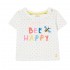 Joules Tate Artwork T-Shirt in White Spot Bee 3-6 Months