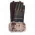 Barbour Ladies Ridley Tartan Gloves in Classic Tartan