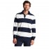 Joules Mens Onside Rugby Shirt in Navy Cream Stripe