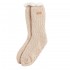 Barbour Ladies Cable Knit Lounge Socks in Oatmeal