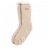 Barbour Ladies Cable Knit Lounge Socks in Oatmeal