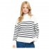 Barbour Pearl Knitted Jumper in Ecru Stripe