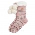 Barbour Ladies Fairisle Lounge Socks in Chocolate Mix