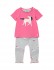 Joules Poppy Pink Horse Cotton Artwork Top and Leggings Set