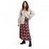 Joules Ladies Elle Pleated Skirt in Red Floral