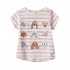 Joules Girls Astra Pink Stripe Dog T-shirt - 6 Years