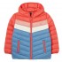 Joules Girls Kinnaird Packable Coat in Riviera Colour Block