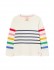Joules Girls Harbour Long Sleeve T-Shirt In Multi Stripe