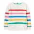 Joules Girl&#039;s Monty Stripe Crew Neck Sweatshirt in Multistripe