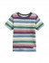 Joules Boys CASPIAN Grey Marl Multi Stripe T-Shirt - 7-8 Years