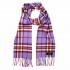 Gretna Green Purple Check Cashmere Scarf