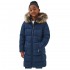 Barbour Girls Rosoman Quilted Jacket in Navy