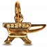 Gretna Green Anvil Charm in Gold