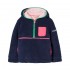 Joules Girls Autumn Half Zip Fleece In Navy Coloured Block 5 Years